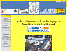 Tablet Screenshot of drost-rose-realschule.de